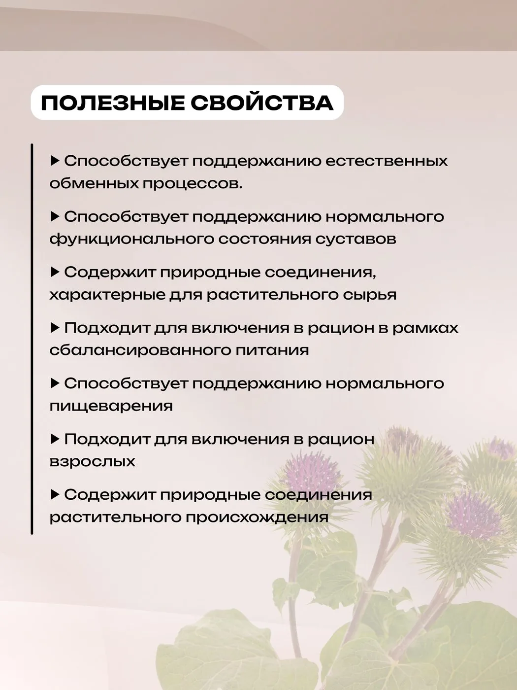 Корень лопуха натуральный (90 капсул)