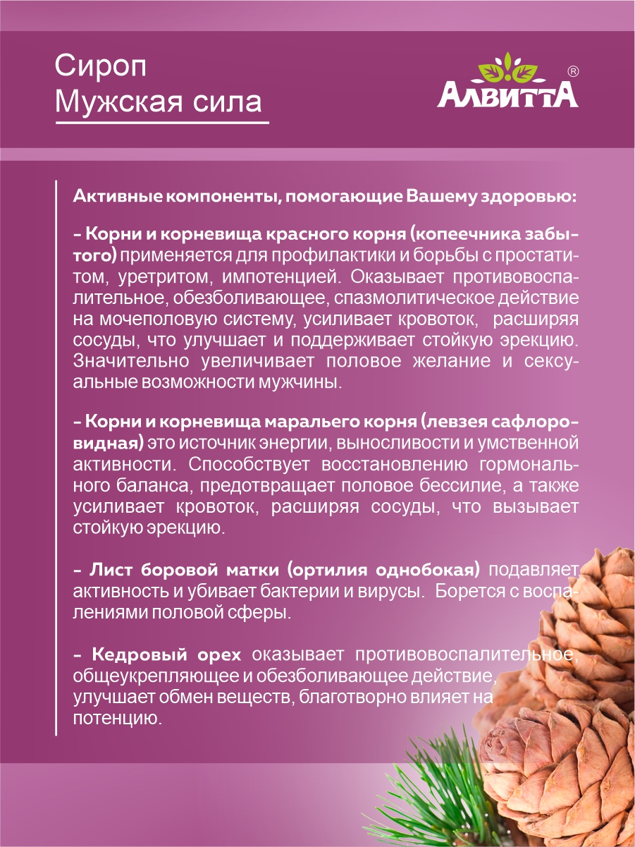 Сироп Мужская сила